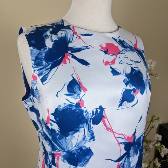 Cynthia Steffe Classic Summery Lined Dress with Zipper Size 10 - Picture 8 of 17